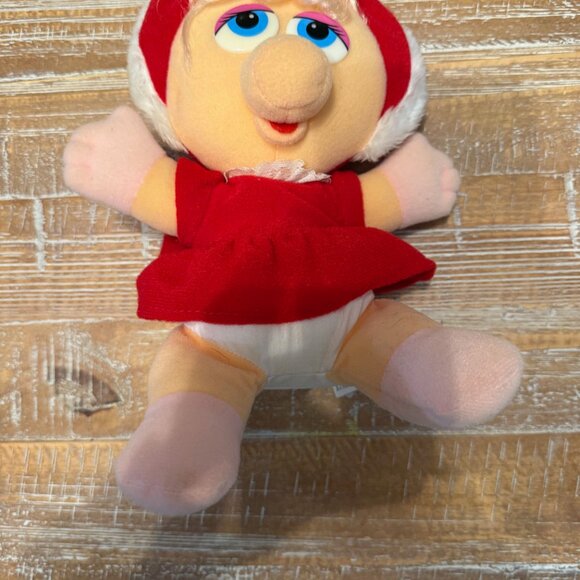 1987 Muppets Miss Piggy Holiday Stuffed Animal - Picture 2 of 4